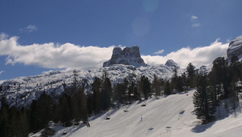 Skijaški centar Kortina Italija Planina Skijanje Zima Sneg