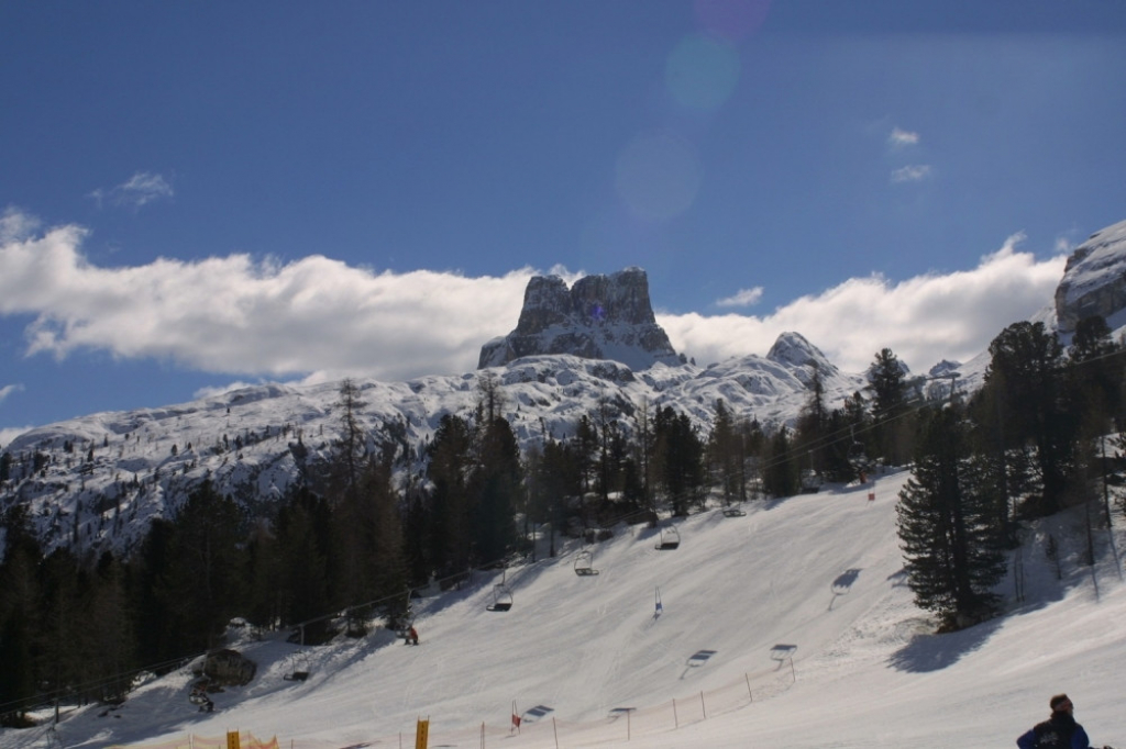Skijaški centar Kortina Italija Planina Skijanje Zima Sneg