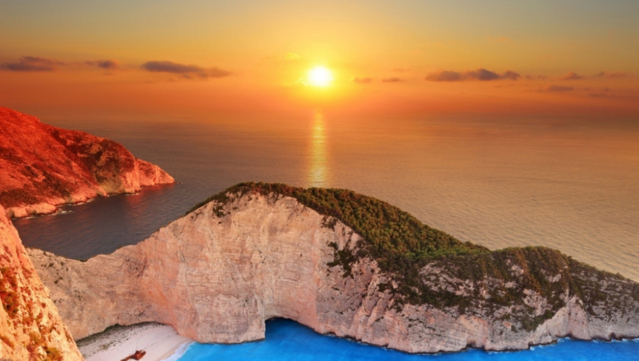 Grčka Zakintos More Godišnji odmor Zalazak sunca Suton