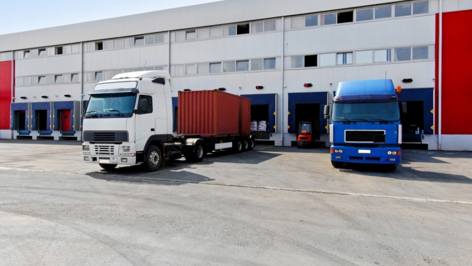 Transport Kamioni Kamion Skladište Magacin Stovarište