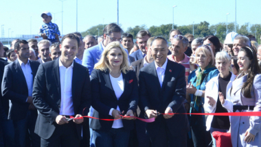 Otvaranje pristupnice Pupinovom mostu