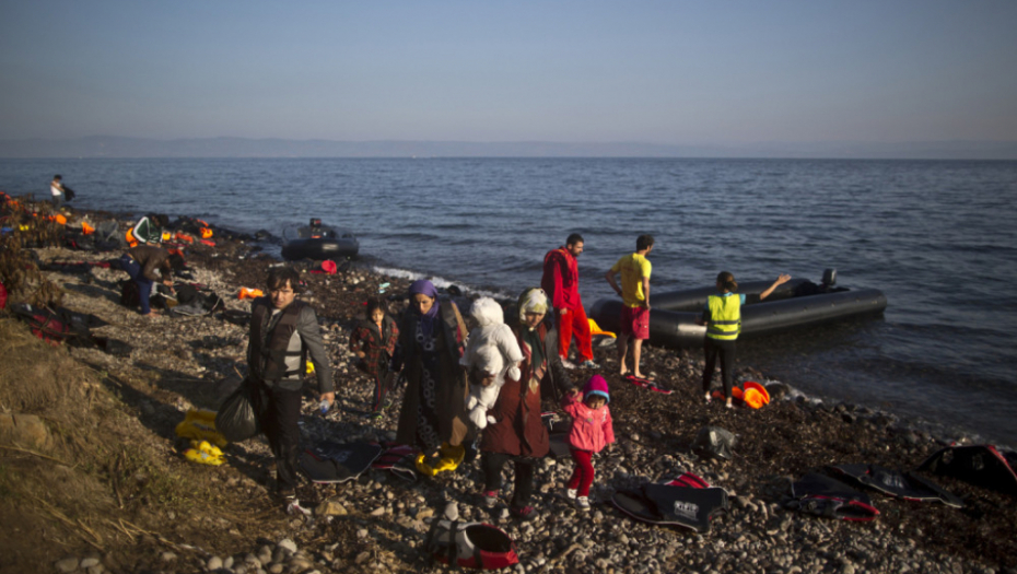 Izbeglice na grčkoj obali