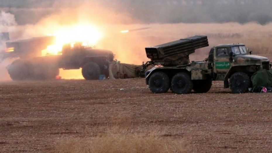 Vojska Sirije Sirijska vojska višecevni bacač raketa VBR