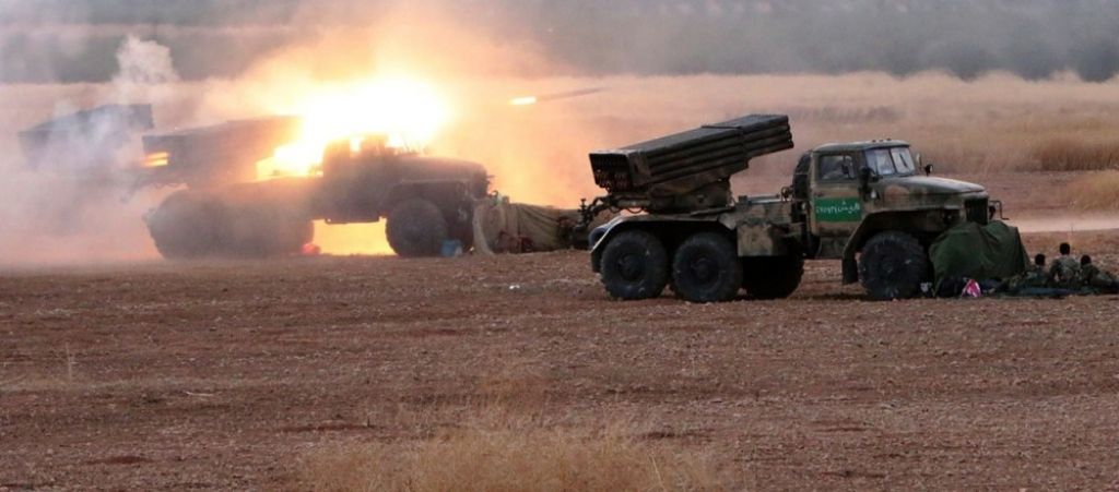 Vojska Sirije Sirijska vojska višecevni bacač raketa VBR