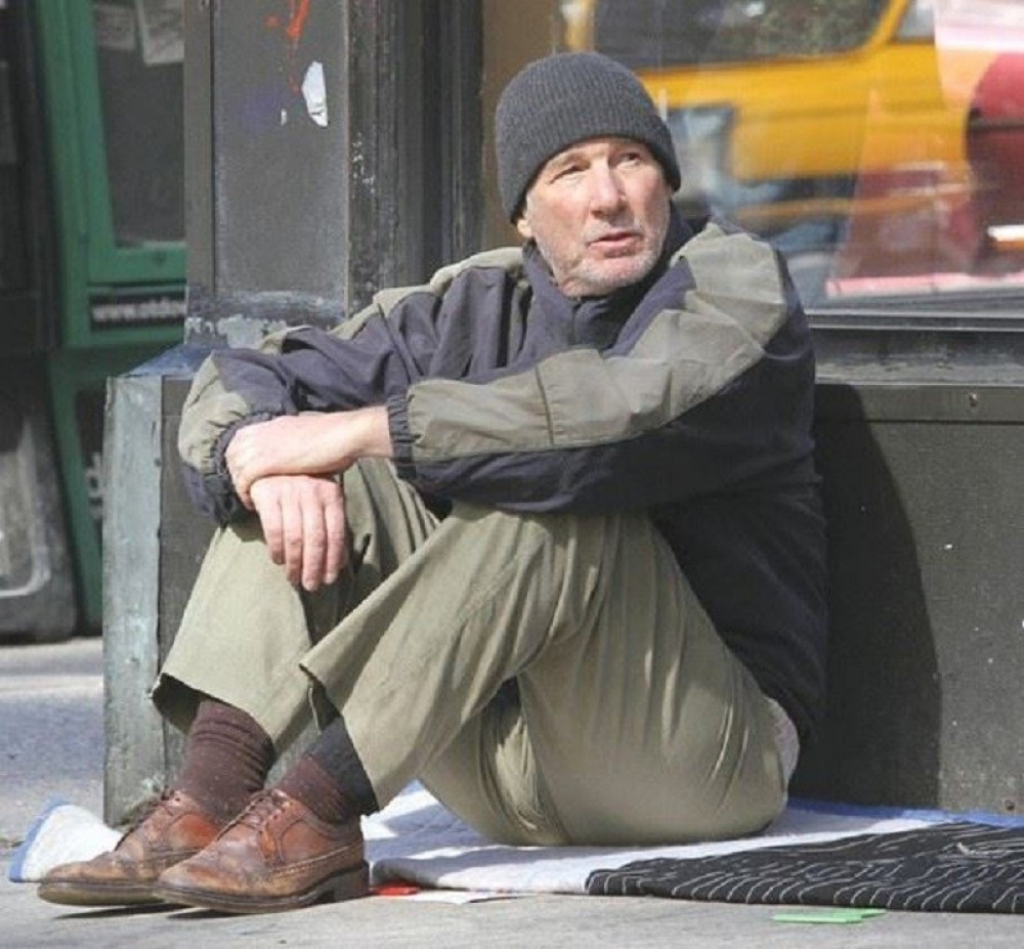 Ričard Gir kao beskućnik