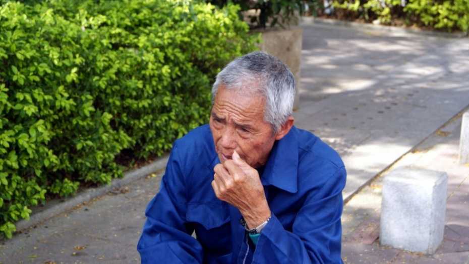 Starac Kinez iz Kine Kineski starac deda deka