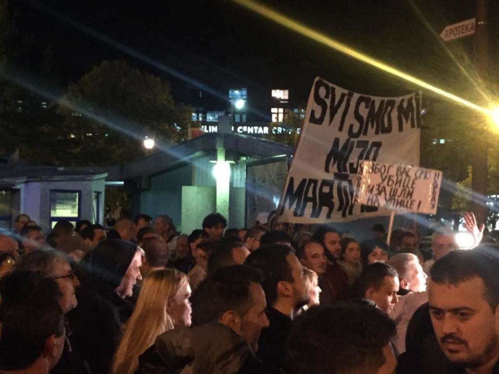 DF protest Herceg Novi