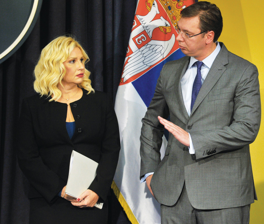 Zorana Mihajlović i Aleksandar Vučić