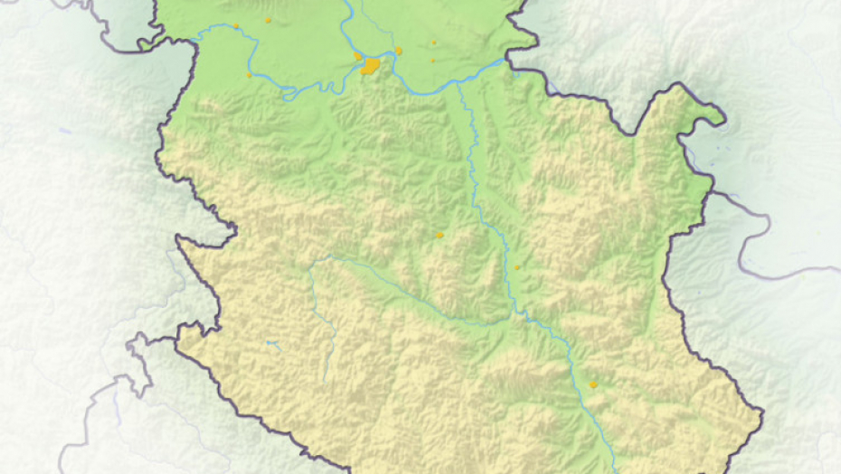 Srbija Mapa Karta Srbije