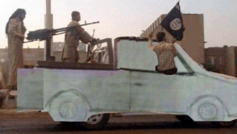 Crtež kamioneta namontiran na vozilo ISIS