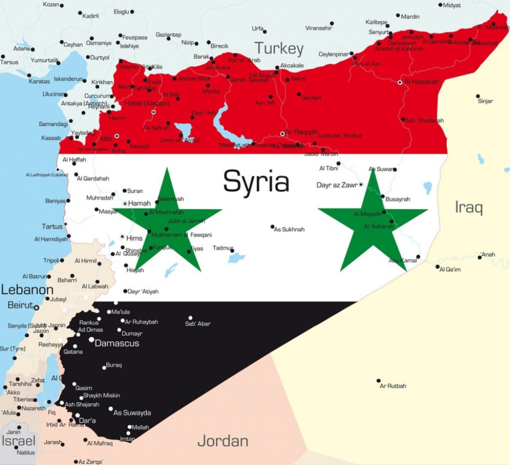 Sirija Mapa Karta