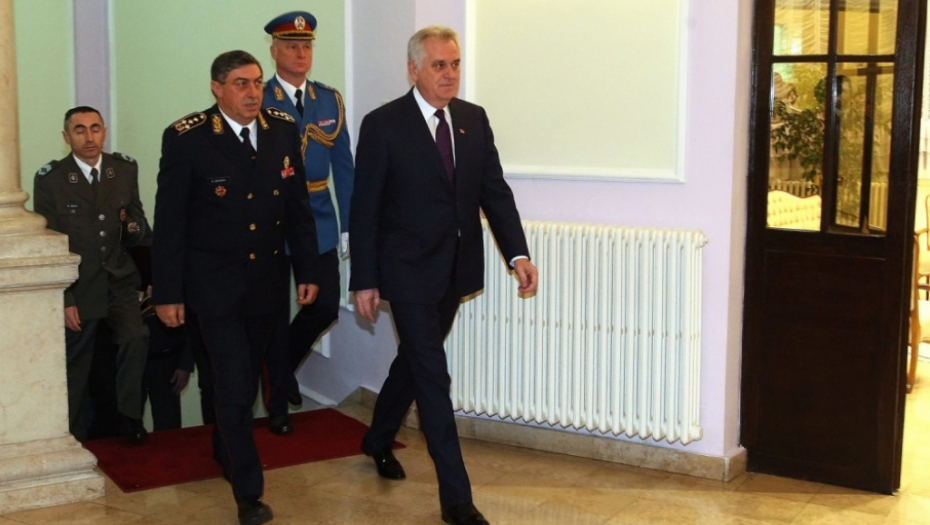 Ljubiša Diković i Tomislav Nikolić Prijem Ministarstva odbrane