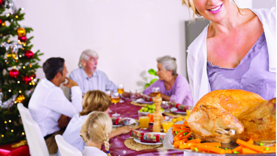 Večera hrana trpeza porodica pile