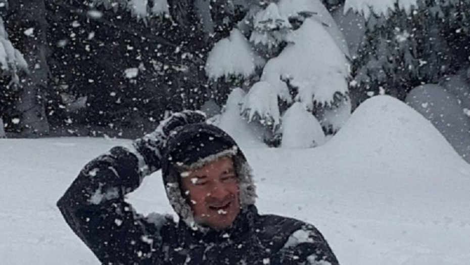 Vladimir Pavićević u snegu