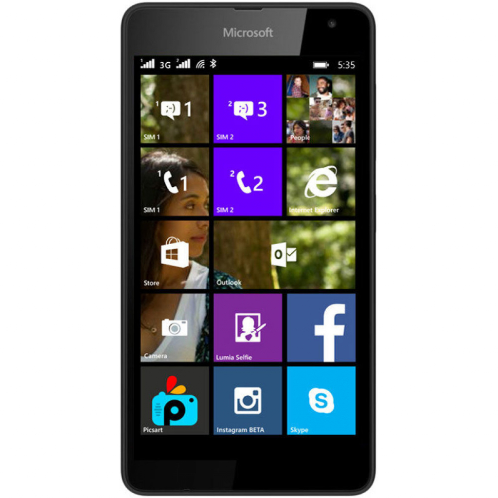 Microsoft Lumia 535 Dual Sim crni smartfon