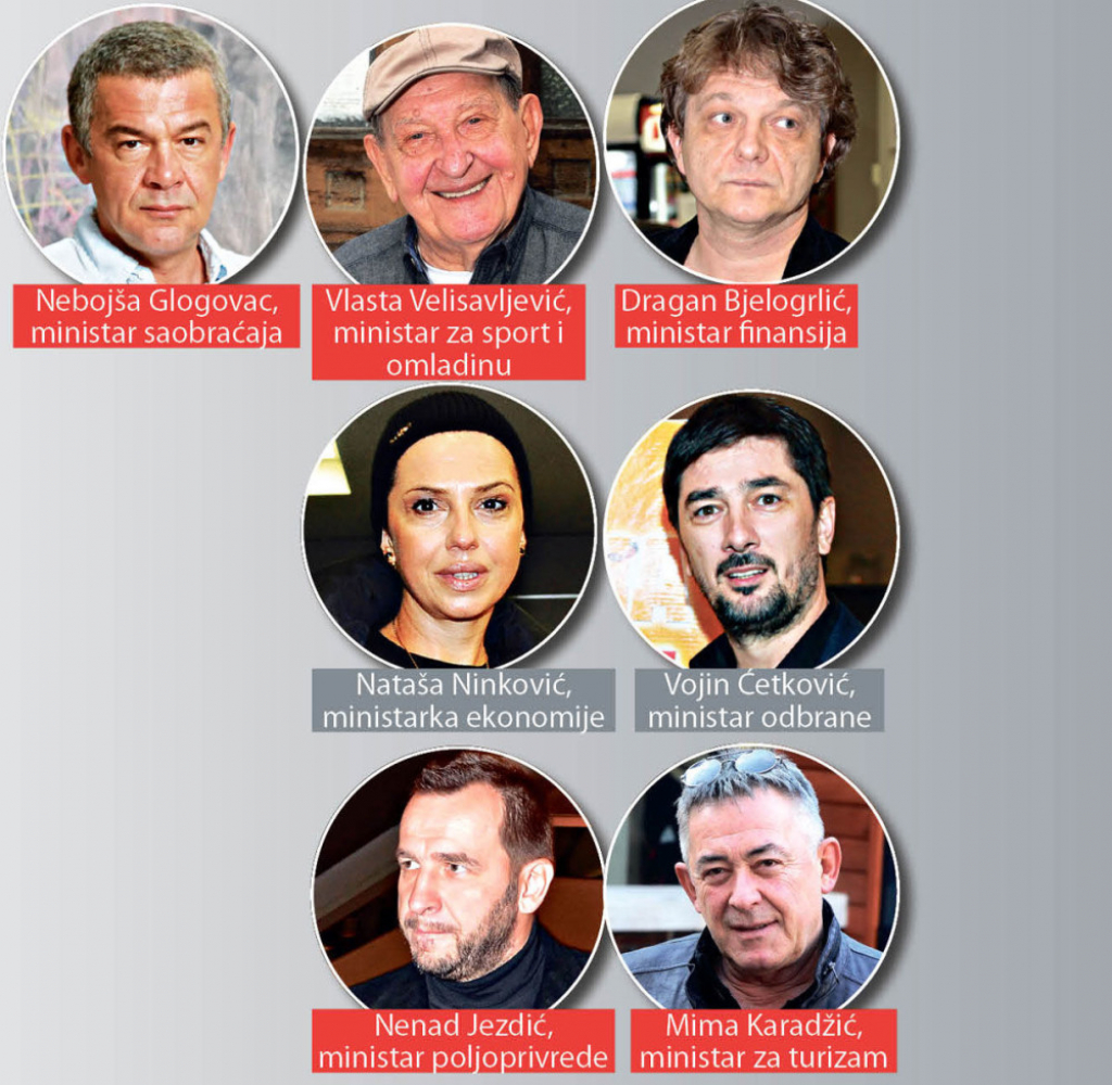 Glumac Sergej Trifunović formirao vladu i predstavio ministre