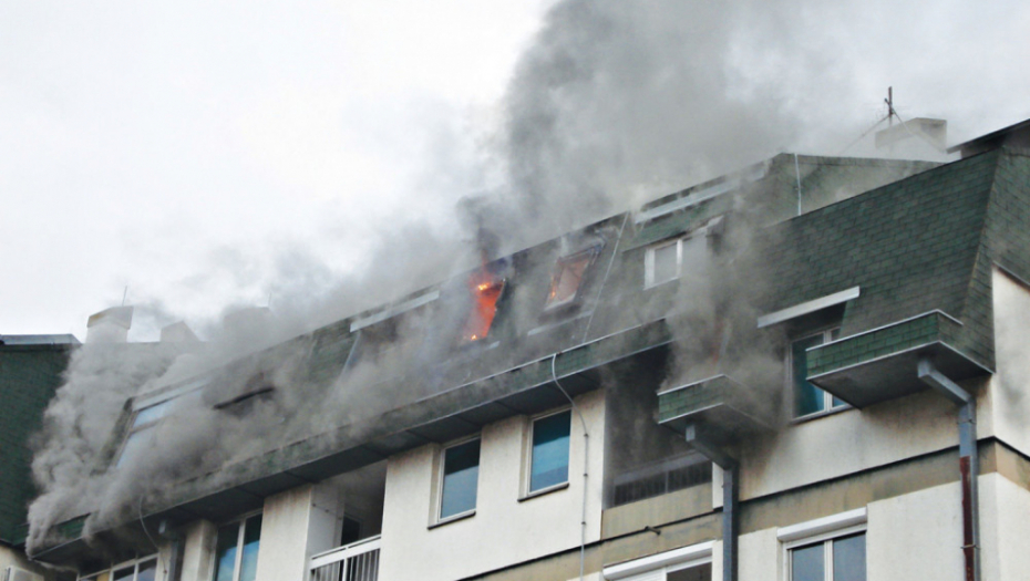 Požar na  Vizantijskom bulevaru