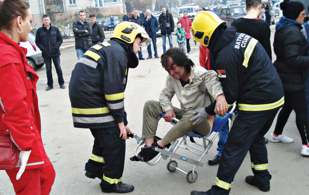 Opekotine zadobila  jedna osoba