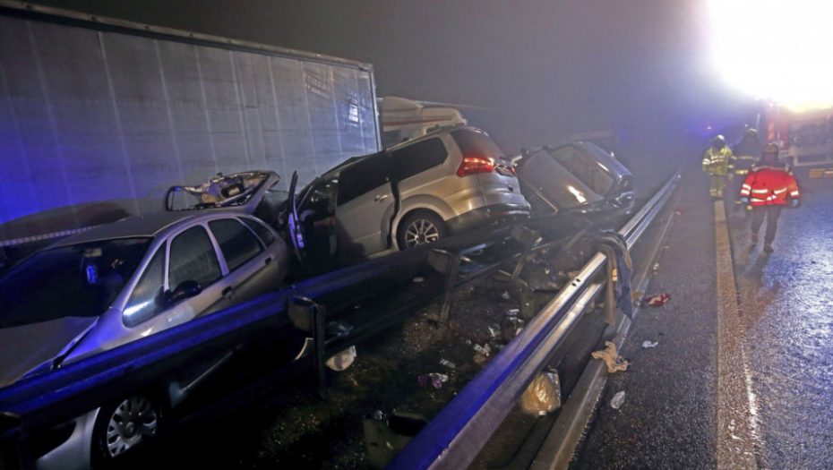 Lančani sudar u Sloveniji