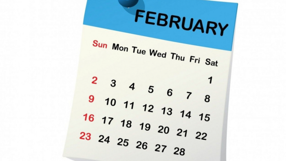 Februar, kalendar