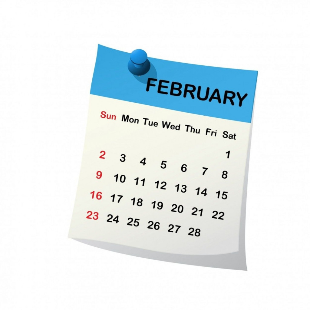 Februar, kalendar