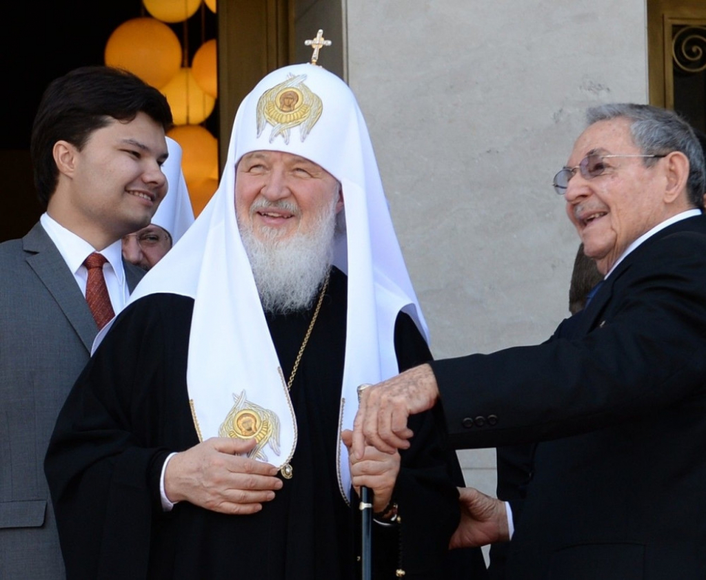 Patrijarh Kiril i Raul Kastro