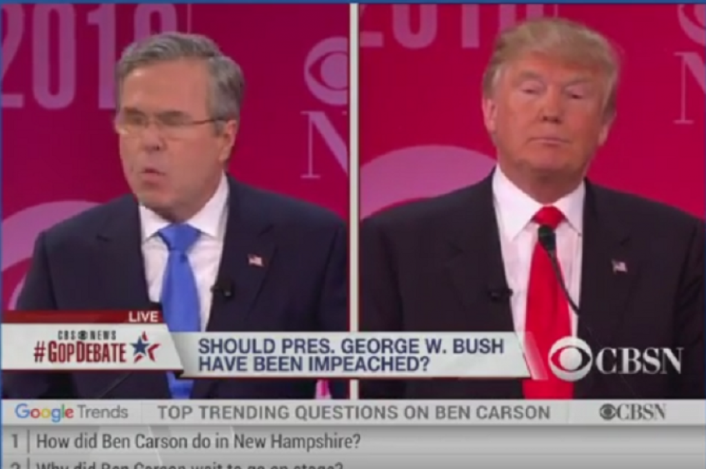 Donald Tramp i Džeb Buš