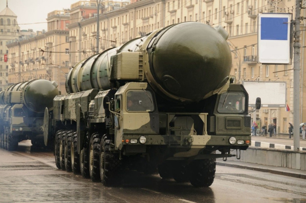 Ruski balistički projektili na vojnoj paradi