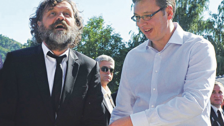 Aca na službenom  putu: Kusturica  i Vučić