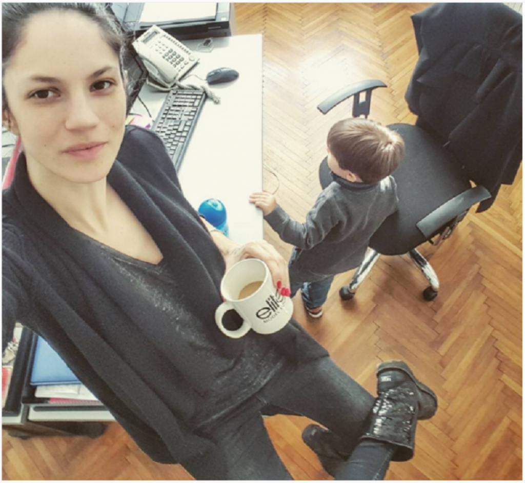 Danijela Dimitrovska sa sinom