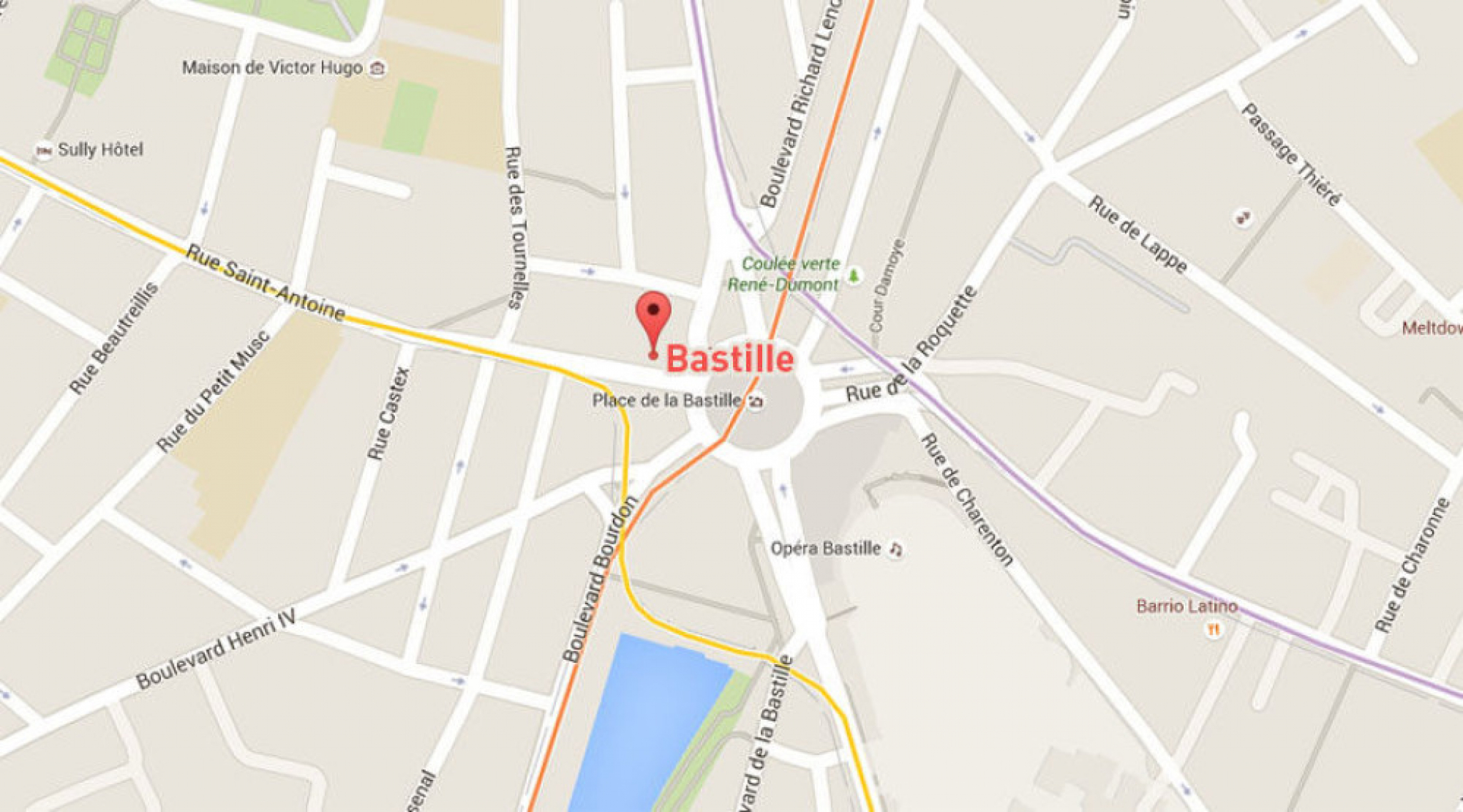 Mesto napada u Parizu