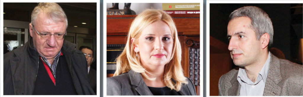 Vojislav Šešelj, Zorana Mihajlović i Andreja Mladenović