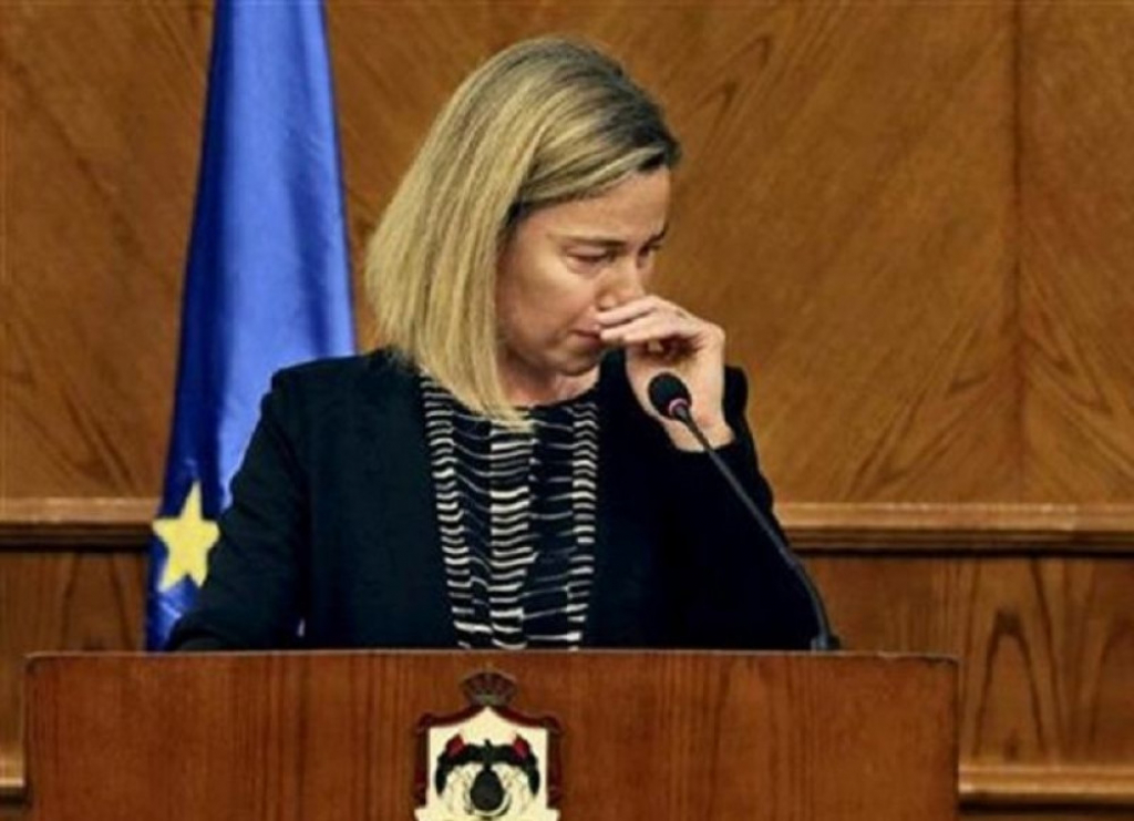 Federika Mogerini u suzama