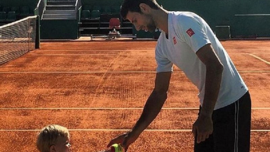 Đokovići na treningu: Novak i Stefan