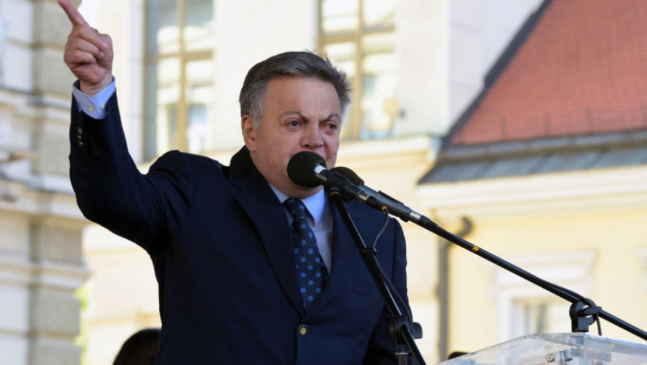 Novi Sad Miting SRS Milovan Bojić