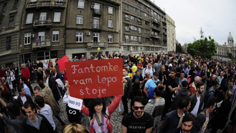 Protest zbog rušenja Savamale