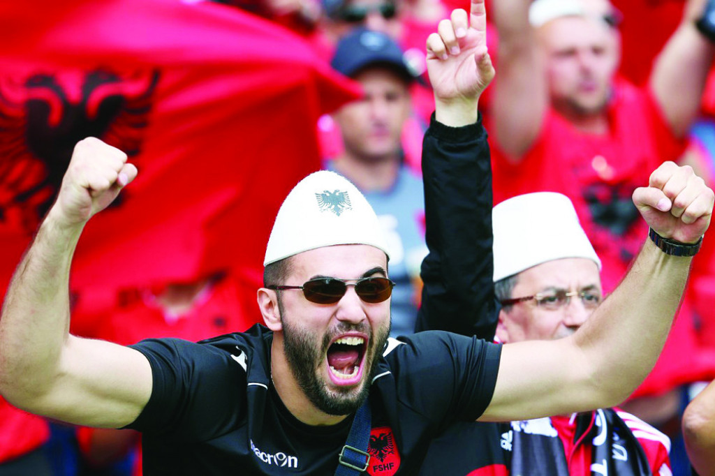 Albanija navijači EP