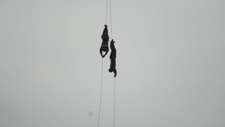 Vežba policije u Makišu