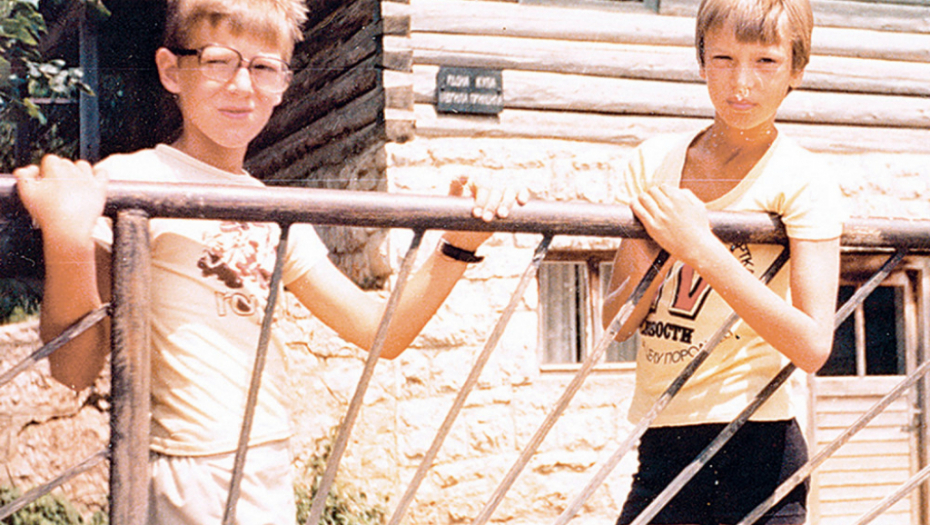 Andrej i  Aleksandar kad su bili mali