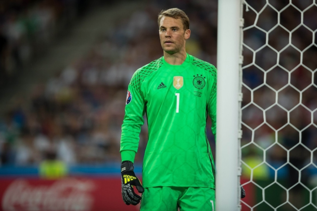 Manuel Nojer na meču protiv Franuza