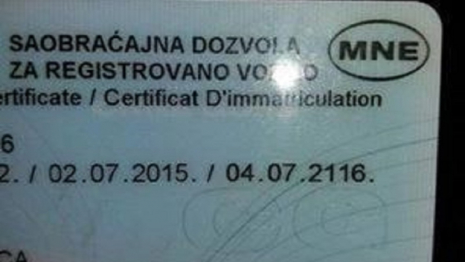 Vozačka dozvola Mila Đukanovića