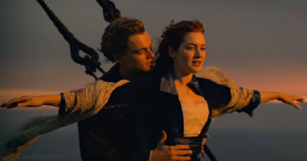 Leonardo i Kejt kao Džek i Rouz