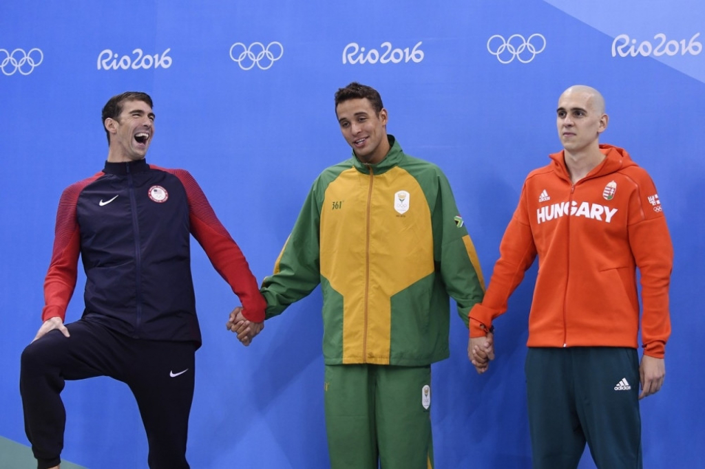 Tri srebrna: Majkl Felps, Čad le Kros i Laslo Čeh