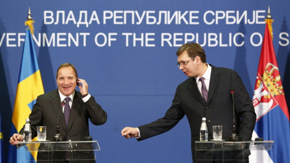 Aleksandar Vučić i Stefan Leven