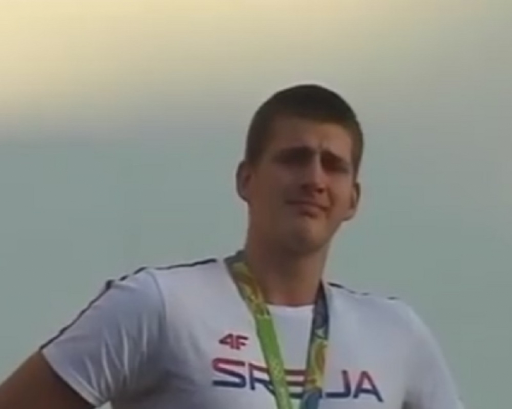 Nikola Jokić na dočeku u Somboru