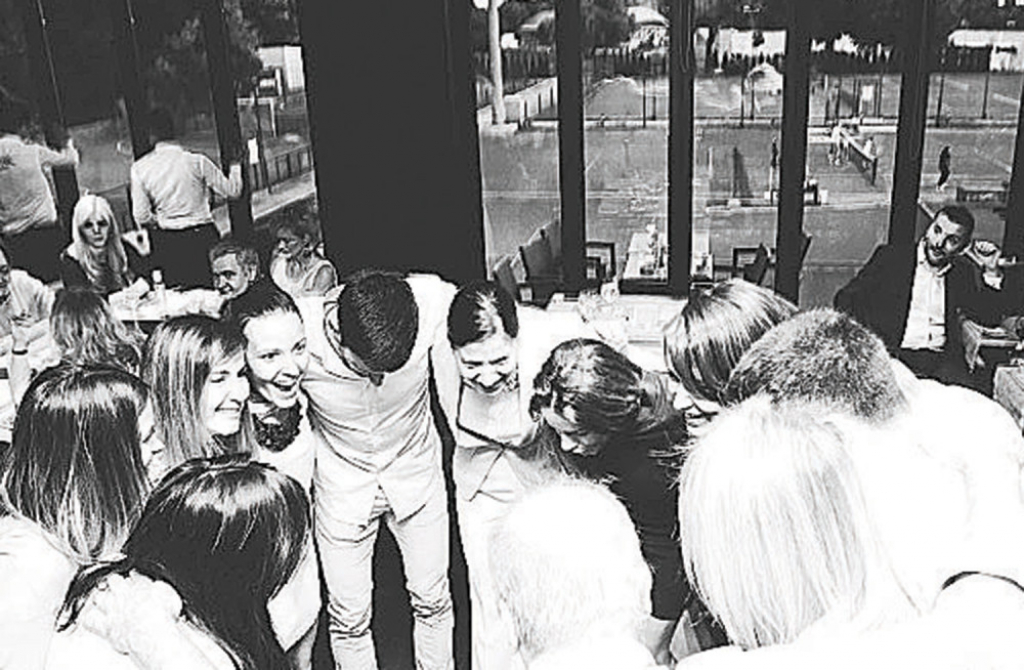 Zajednička slika  Jelene i Novaka