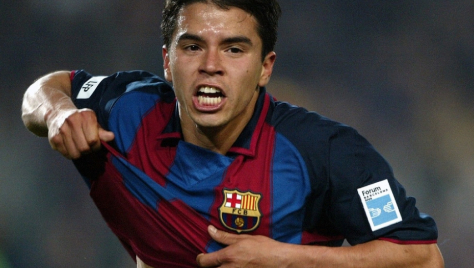 Havijer Saviola u dresu Barselone