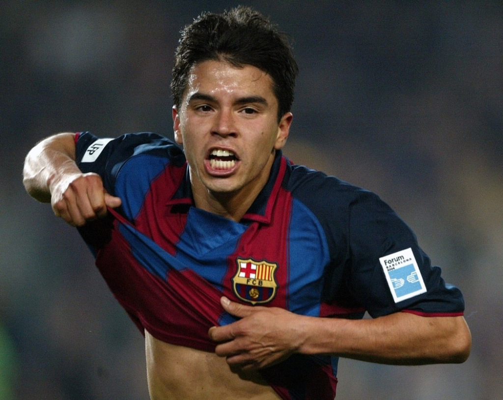 Havijer Saviola u dresu Barselone