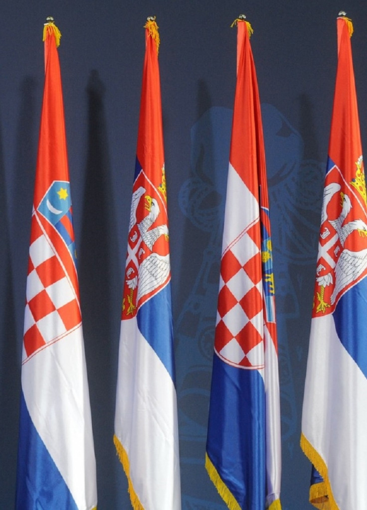Srpska i hrvatska zastava