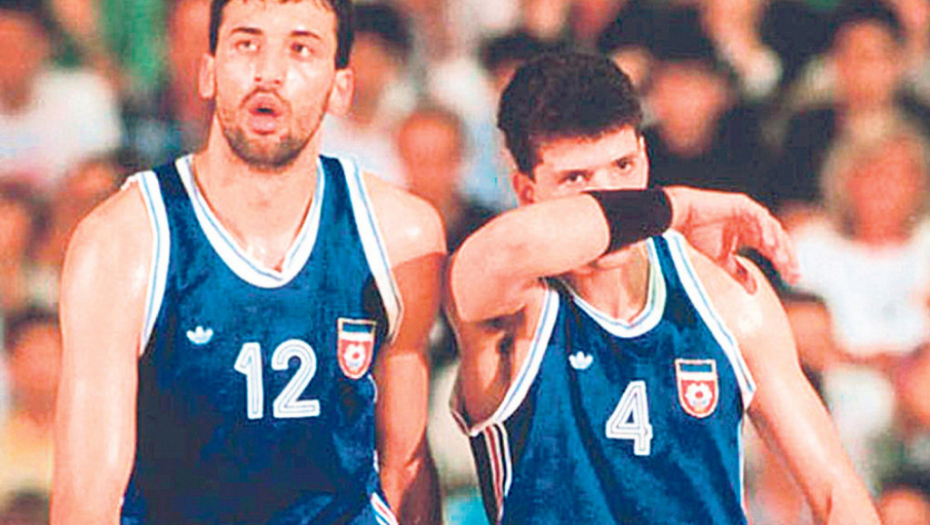 Vlade Divac i Dražen Petrović 